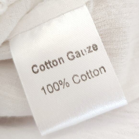 CHASING UNICORNS Dream A Little Dream Of Me button up white ruffle blouse Sz XS - Picture 5 of 7